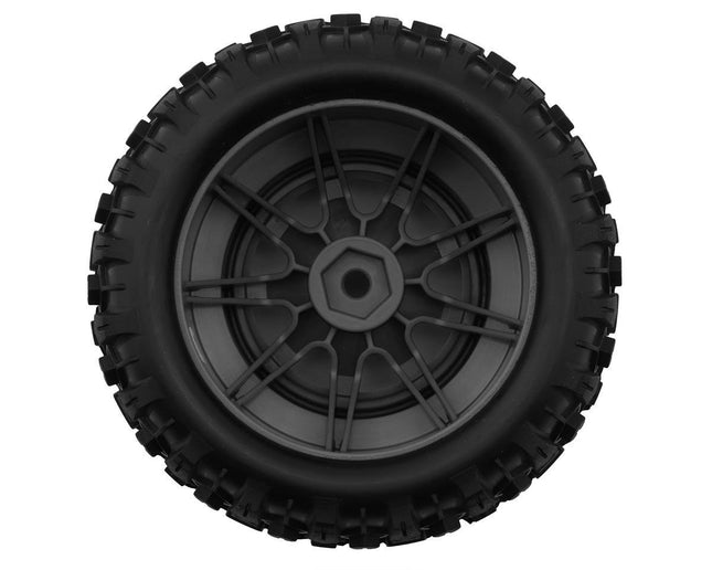 Traxxas Mini Maxx Sledgehammer Front PreMount Tires Charcoal Grey (2) 10771-GRAY