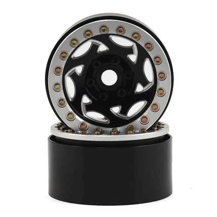 SSD RC 1.9"" Champion Beadlock Wheels (Black/Silver) SSD00242