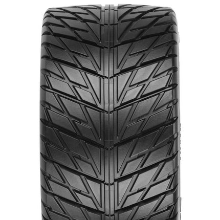 Pro-Line Street Fighter HP 3.8" Belted Tires Pre-Mounted w/Raid Wheels