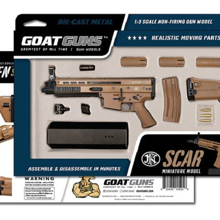 Goat Guns 1/3 Scale Die Cast FN Scar Model Rifle, Dark Tan