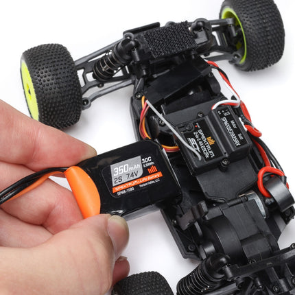 Losi Micro-T 1/28 RTR 2WD Stadium Truck Silver Battery/Charger Include LOS1392T2