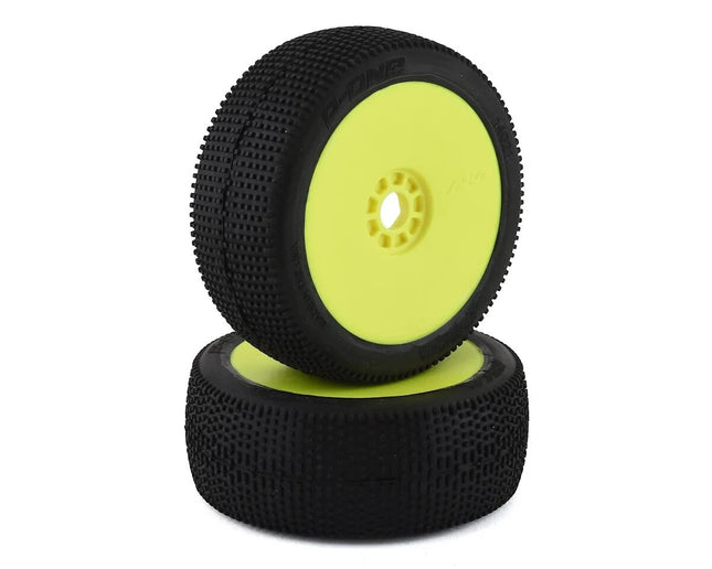 AKA P1 1/8 Buggy Pre-Mounted Tires (Yellow) Super Soft - Long Wear