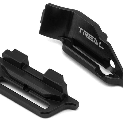 Treal Hobby Aluminum Battery Hold-Down Traxxas Mini Maxx w/Flex Strap Black
