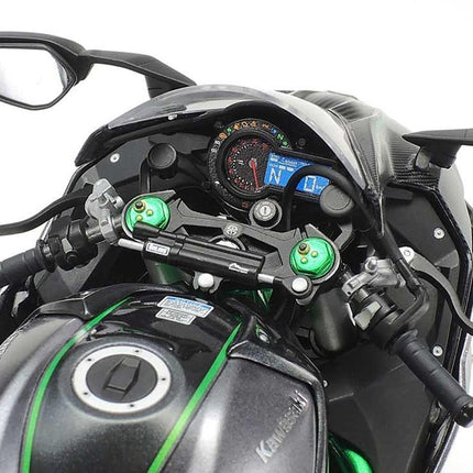 Tamiya 1/12 Kawasaki Ninja H2 Carbon Motorcycle Model Kit TAM14136