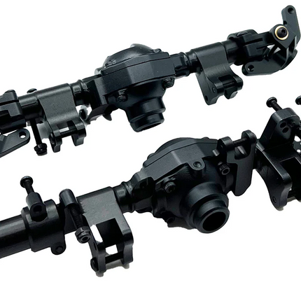 Racers Edge RCE1970BK Black Aluminum Axle Housing Set Front & Rear