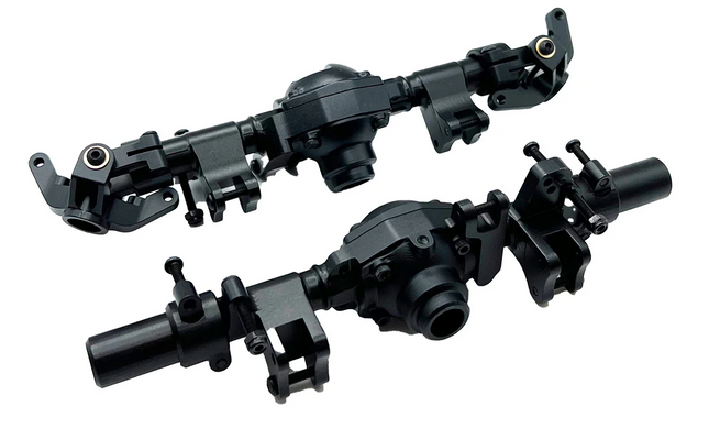 Racers Edge RCE1970BK Black Aluminum Axle Housing Set Front & Rear