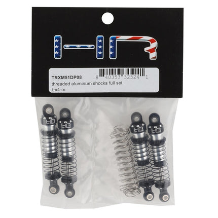 Hot Racing Threaded Aluminum Shocks for Traxxas TRX-4M (Black) HRATRXM51DP08