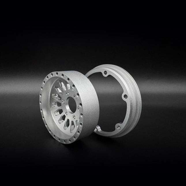 Reefs 1.9 "Shield" Aluminum "Deep Dish" Beadlock Wheels w/Hubs (2) REEFS218