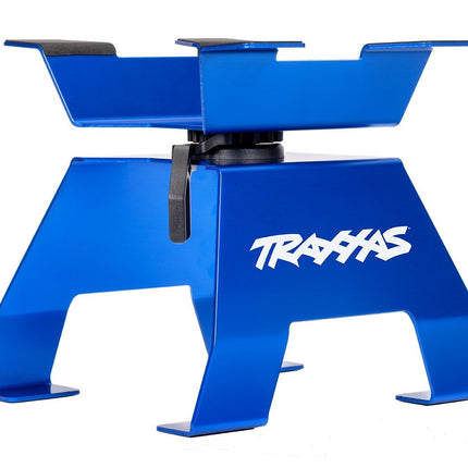 TRAXXAS ALUMINUM RC CAR/TRUCK STAND X-TRUCKS BLUE TRA8797BLUE