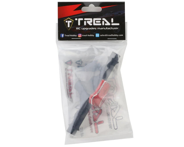 Treal Hobby V2 CNC-Machined Aluminum Rear Axle Housing for Traxxas TRX-4 (Black)