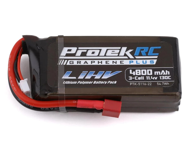 ProTek RC 3S 130C Low IR Si-Graphene + HV Shorty LiPo Battery 11.4V/4800mAh New!