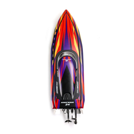 Pro Boat Sonicwake 24" Self-Righting Brushless w/Batt/Charger RTR Red PRB1992T1