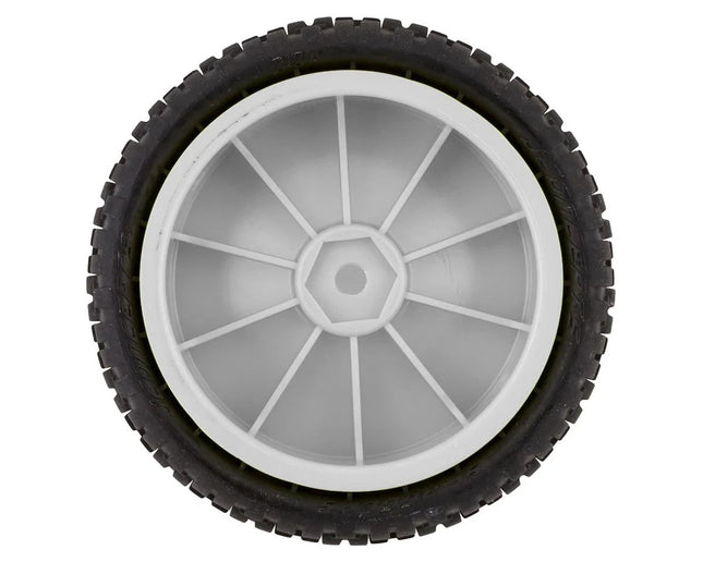 JConcepts Swaggers 2.2" Pre-Mounted 2WD Front Buggy Carpet Tires (White) (2)