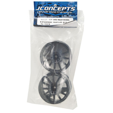 JConcepts 3341B 12mm Hex Rulux 2.8" Rear Wheel (2) (Black) JCO3341B