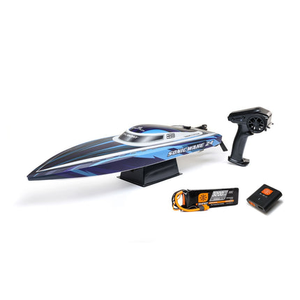 Pro Boat Sonicwake 24" Self-Righting Brushless w/Batt/Charger RTR Blue PRB1992T2