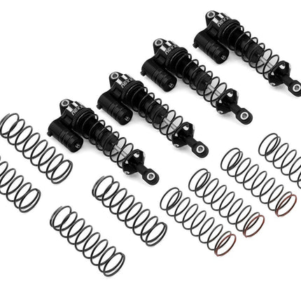 NEXX Racing Aluminum Oil-Filled Reservoir Shocks Traxxas 4x4 Mini Maxx (Black)