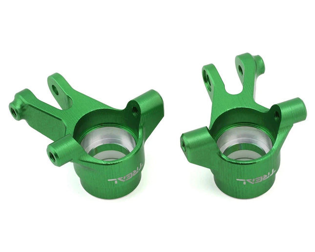 Treal Hobby Aluminum Front Steering Knuckles Traxxas Mini Maxx/Mini XRT Green