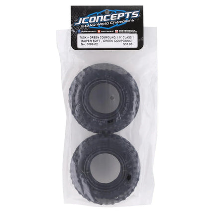 JConcepts Tusk Scale Country 1.9" Class 1 Crawler Tires (3.93") (Green) 3088-02