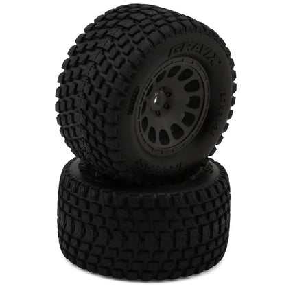 Traxxas Mini XRT Rear Gravix Pre-Mounted Tires Gray (2) TRA10775-GRAY