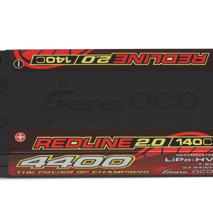 Gens Ace Redline 2.0 2S Shorty LiHV Battery 140C (7.6V/4400mAh) GEA44002S14S5