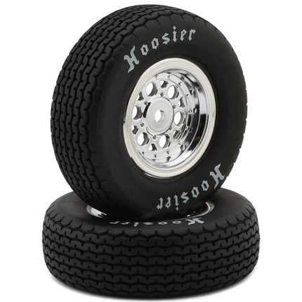 Losi 22S Sprint Front Pre-Mounted Hoosier Tires (Chrome) (2) (Soft) LOS-2430