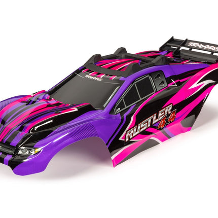 Traxxas Rustler 4X4 Pre-Painted Body w/Clipless Mounting (Pink) TRA6734P