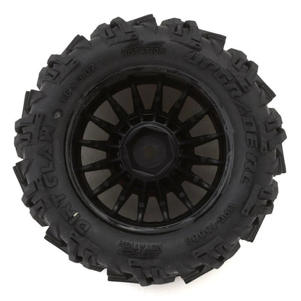 UpGrade RC Dirt Claw Pre-Mounted BELTED Tires for ARRMA Granite Grom (4)