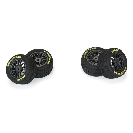 Pro-Line Losi NASCAR 1/12 Goodyear Eagle Pre-Mounted Dirt Tires (4) (Medium) 