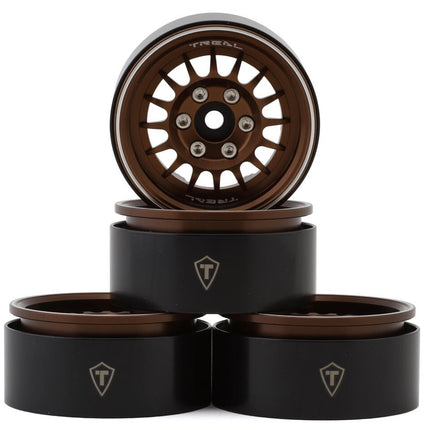 Treal Hobby Type N 1.9" Multi-Spoke Beadlock Wheels (Bronze)