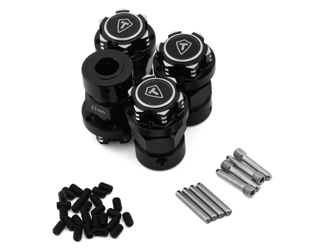Treal Hobby Arrma Kraton 6S EXB Aluminum 27mm Extended Hex Hub Wheel Nuts Black