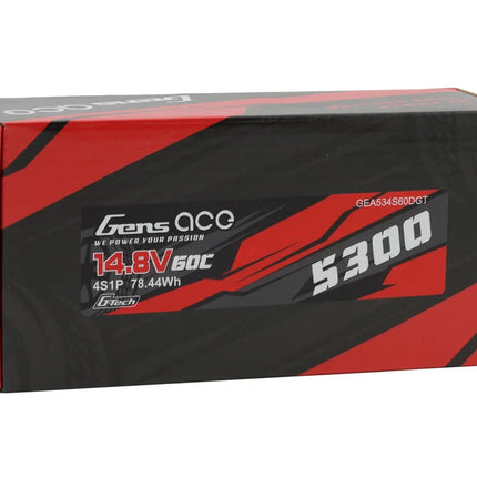 Gens Ace G-Tech Smart 4S LiPo Battery 60C (5300mAh/14.8V) w/T-Style Connector