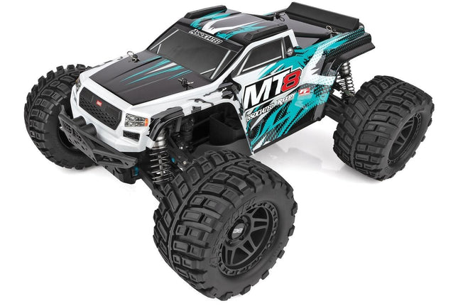 Associated Rival MT8 1/8 Scale 4WD Electric Monster Truck, Teal, RTR ASC20521