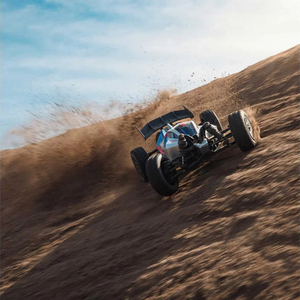 Arrma Typhon Grom MEGA 4WD 380 Brushed 1/18 Buggy RTR Blue/Silver ARA2106T1
