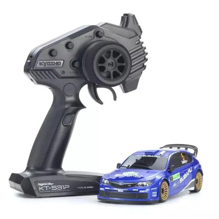 Kyosho MA-020 AWD Mini-Z ReadySet w/2008 Subaru Impreza WRC Rally Body Wht/Blue