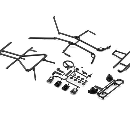Pro-Line 2004 Jeep LJ 1/10 Rock Crawler Body (Clear) (12.3") w/Molded Cage & Acc