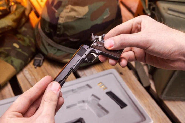 GoatGuns 1/2.5 Scale Die Cast 1911 Model Pistol, Black