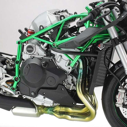 Tamiya 1/12 Kawasaki Ninja H2 Carbon Motorcycle Model Kit TAM14136
