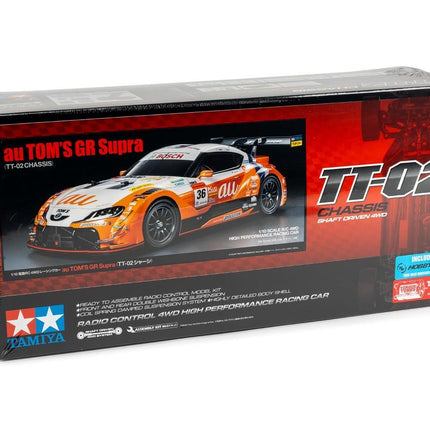 Tamiya TT-02 Toyota GR Supra GT500 1/10 4WD Electric Touring Car Kit TAM58703