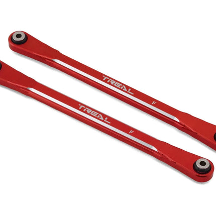 Treal Hobby Aluminum Front Suspension Camber Links for Traxxas Sledge (Red) (2)