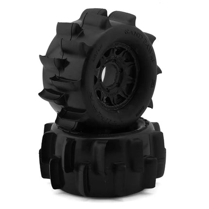 Pro-Line Sand Paw HP Belted 2.8" Pre-Mounted Truck Tires (Black) (Medium)