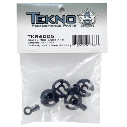 Tekno RC Shock Rod End & Spring Cup Set (4)