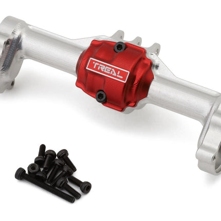 Treal Hobby Redcat Ascent-18 7075 Aluminum Rear Axle Housing Silver w/Hubs