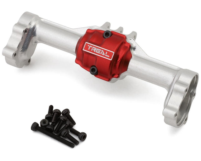 Treal Hobby Redcat Ascent-18 7075 Aluminum Rear Axle Housing Silver w/Hubs