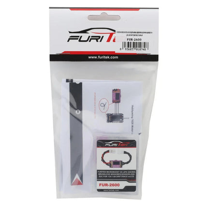 Furitek Microboost 2S 25A Brushless Sensored/Sensorless Micro Drift ESC FUR-2600