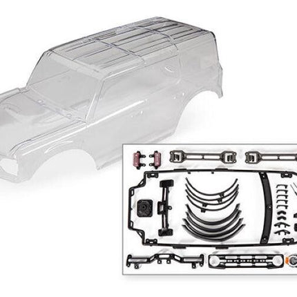 Traxxas 2021 Ford Bronco Lexan Body w/accessories 9211 New!!