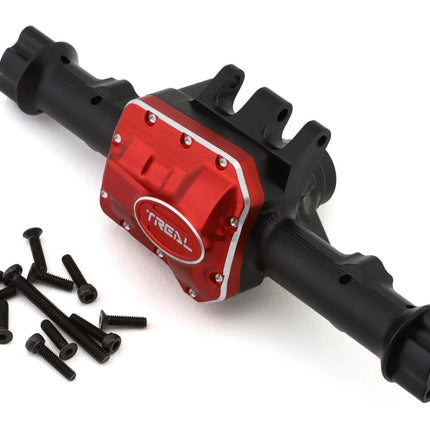 Treal Hobby V2 CNC-Machined Aluminum Rear Axle Housing for Traxxas TRX-4 (Black)