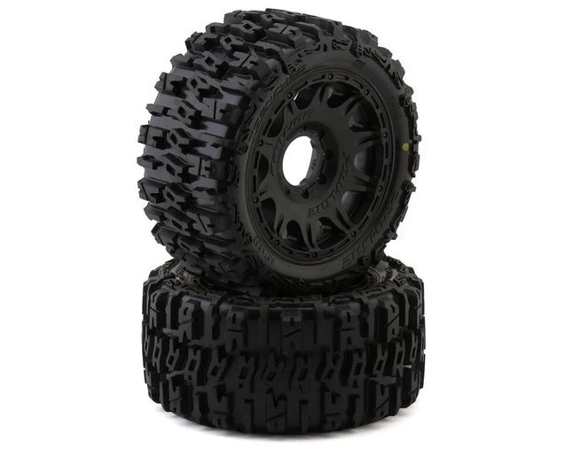 Pro-Line Trencher 5.7" Pre-Mounted Tires w/Raid Wheel (Black) w/24mm Hex