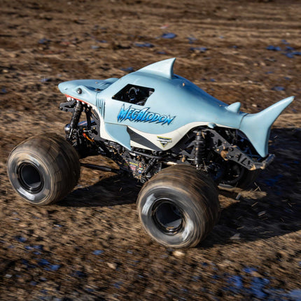 Losi 1/18 Mini LMT Megalodon 2S 4X4 RTR Brushed Monster Truck w/ Battery/Charger