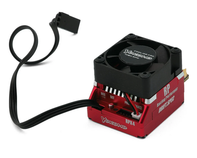 Yokomo BL-RPX4 Competition Sensored Brushless 1/10 Drift Spec ESC Red BL-RPX4DR