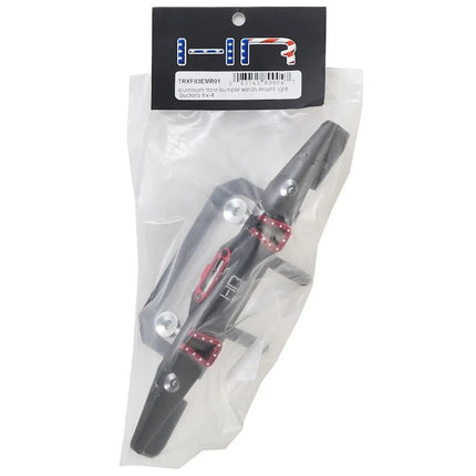 Hot Racing Aluminum Front Bumper w/Winch Mount & Light Buckets for Traxxas TRX-4